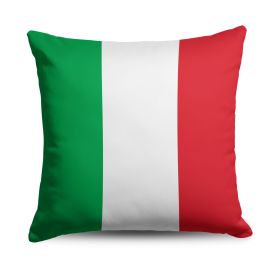 Italy Flag Throw Pillow 18x18 inches