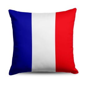 France Flag Throw Pillow 18x18 inches