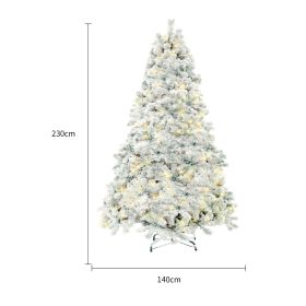 Christmas Tree PVC Artificial Snow Christmas Tree Mall Window Decoration Tree Cedar Christmas Tree Christmas Decoration Supplies (Option: JUZSSDS0952 white 230CM)